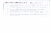 Atomic Structure CHEMISTRY A LEVEL