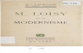 M. Loisy et le modernisme - M.-J. Lagrange O.P.