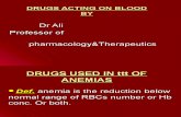 Drugs Used in Ttt of Anaemias Lec6