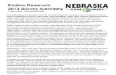 Nebraska Game and Parks - Enders 2013 Survey Summary Handout