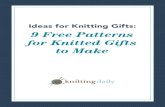 9 Free Knitted Gift Patterns