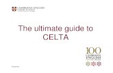 Cambridge Webinar- the Ultimate Guide to CELTA