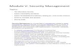 Module v Security Management