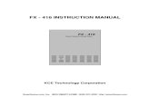 Feature Telephone FX 416 Instruction Manual