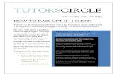 Tutors Circle Brochure - Pass CA CPT in 1 shot :)