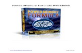 Power Memory Formula Workbook