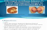 GSK-3 -New Therapeutic Target in Renal Cell Carcinoma