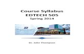 EdTech 505 Course Syllabus