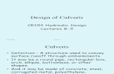 CE154 - Lecture 8-9 Culvert Design (1)
