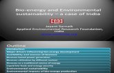 Bio-Energy and Environmental Sustainability AERF India BW Delegation