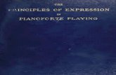 Principle of expression in pianoforte playing