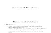 Databases Review Intro