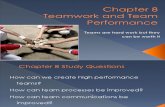 Ch08 Teamwork and Team Performance