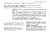 Diagnosis and Treatment of Malignant Lymphoma