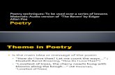 Poetry Ppt Poetry Techniques/Poetic Devices