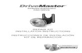 Horton DriveMaster Repair Kit Installation Instructions
