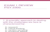 Psy 2300 Exam Review