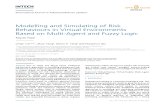Modelling and Simulating of Risk Behaviours in Virtual Environments Based on Multi Agent and Fuzzy Logic