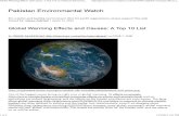 Global Warming Effects and Causes_ a Top 10 List _ Pakistan Environmental Watch