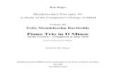 Mendelssohn piano trio op.49 early edition