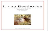 Beethoven - Romance No. 1 and No. 2 for Violin and Piano - Op. 40 and 50 - Violin and Piano