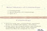 Lecture 3 History Criminology