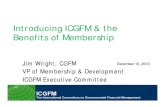Introduction to ICGFM Membership Benefits Jim Wright