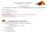 Introduction to Matlab Tutorial 1