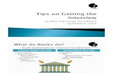 Tips on Getting the Interview and Landing That Banking Job
