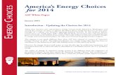 America’s Energy Choices  for 2014