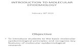 Introduction to Mol Epidemiology