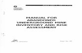 Manual for Abandoned Underground Mine Inventory and Risk Assessment
