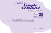 A Call for High School Reform