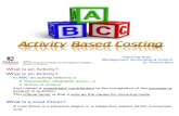 Activity Based Costing, ABC analysis