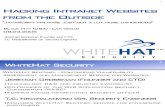 Hacking Intranet Websites
