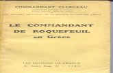 Clergeau Commandant Le Commandant de Roquefeuil en Grece