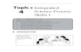Topic 4 Integrated Science Process Skills I