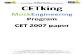 CET 2007 Actual Paper Revised 1.1