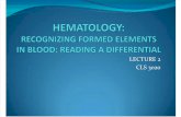 Lecture 2 Recognizing Formed Elements in Blood and Reading a Differential-winter 2014