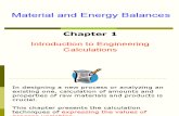 Chapter 1 Introduction to Engineering Calculations