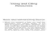 Citing Resources