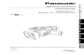 Panasonic Om Ag-dvx100b