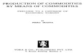 Piero Sraffa - Production of Commodities by Means of Commodities