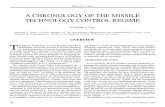 Chronology of the Missile Technology Control Regime