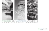 Food & Water Watch 2012 Annual Report