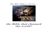 Do RCs Know About the Bible That Changed the World?