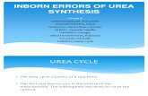 Report in Inborn Errors of Urea Synthesis