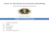 Council of Economic Advisers: Year in Review Economic Briefing