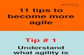 Tips to Become Agile`