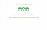 MCB - Standlaone Accounts 2007
